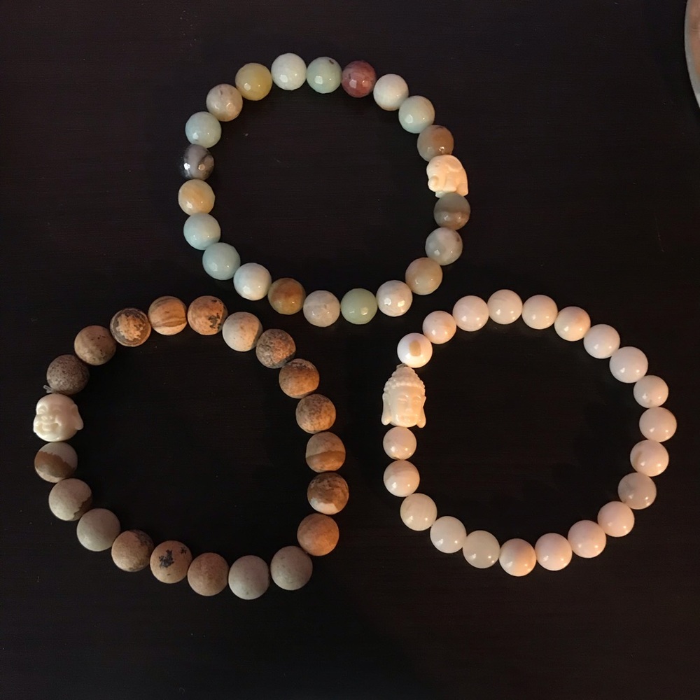 Buddha and Elephant Charm Bracelets